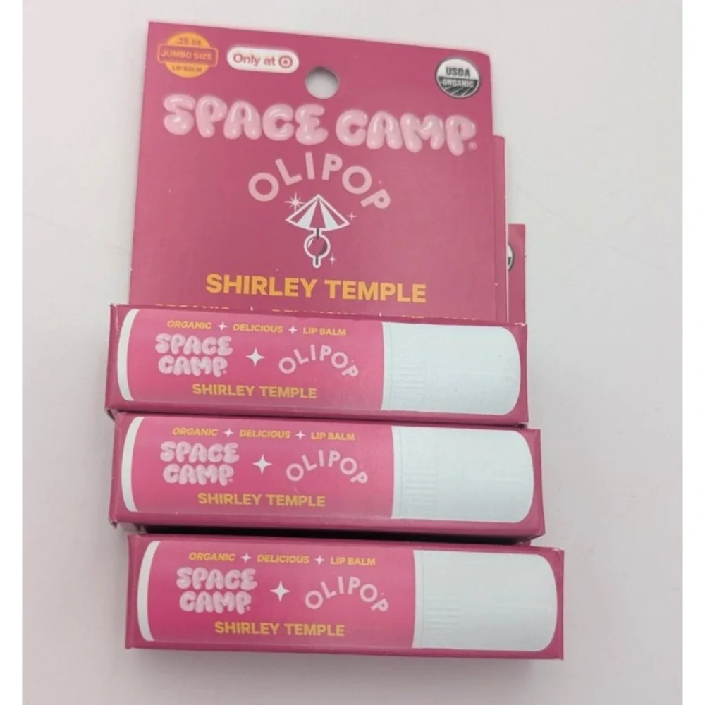 3 - Space Camp Olipop Shirley temple Organic Lip Balm